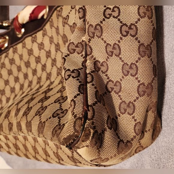 COPY - AUTHENTIC GUCCI MONOGRAM POSITANO TOTE - Picture 5 of 13
